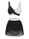 1950s Cross-Back Ruched Mesh Bikini Set - vintage fashion, retro style