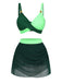 1950s Cross-Back Ruched Mesh Bikini Set - vintage fashion, retro style