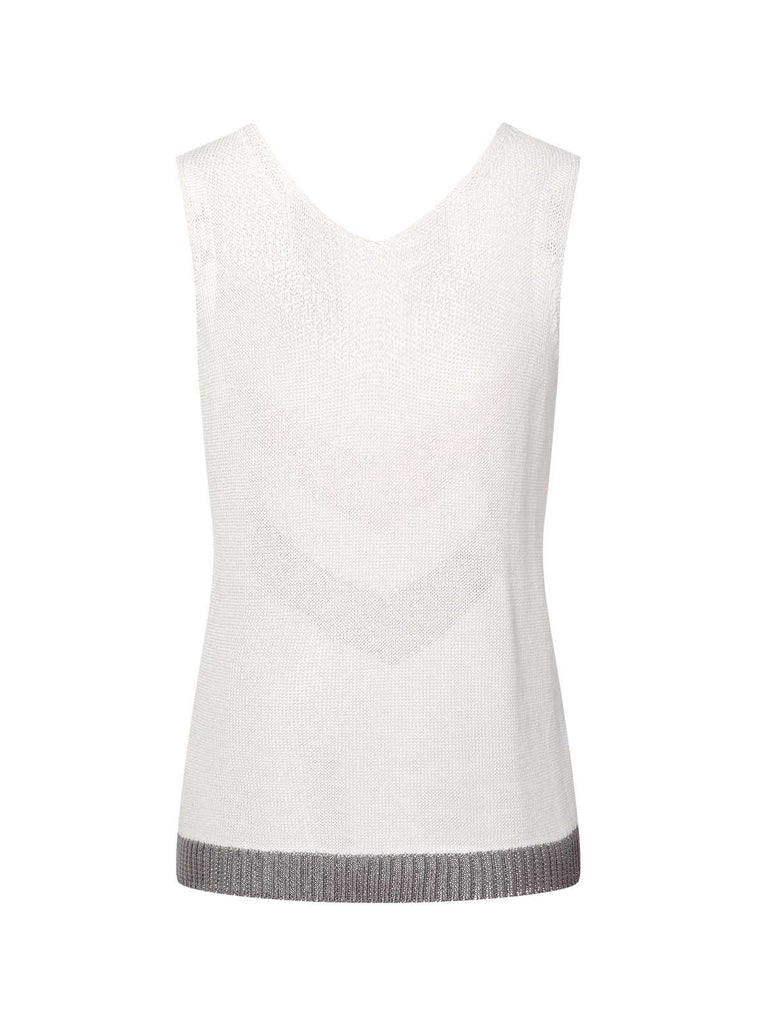 1950s Cutout Knitted Sleeveless Tops - vintage fashion, retro style