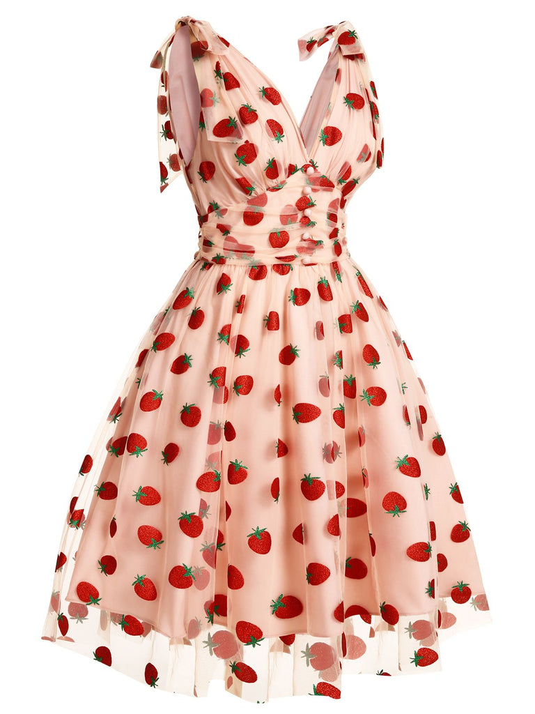 1950s Daisy Mesh Swing Dress | vintage dress, retro fashion, elegant style - perfect for retro fashion enthusiasts