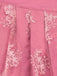 2PCS Pink 1950s Sweetheart Floral Embroidered Dress - vintage dress, retro fashion, rockabilly