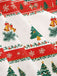 1950s Christmas Tree Patchwork Bow Belted Swing Dress - vintage dress, retro fashion, rockabilly