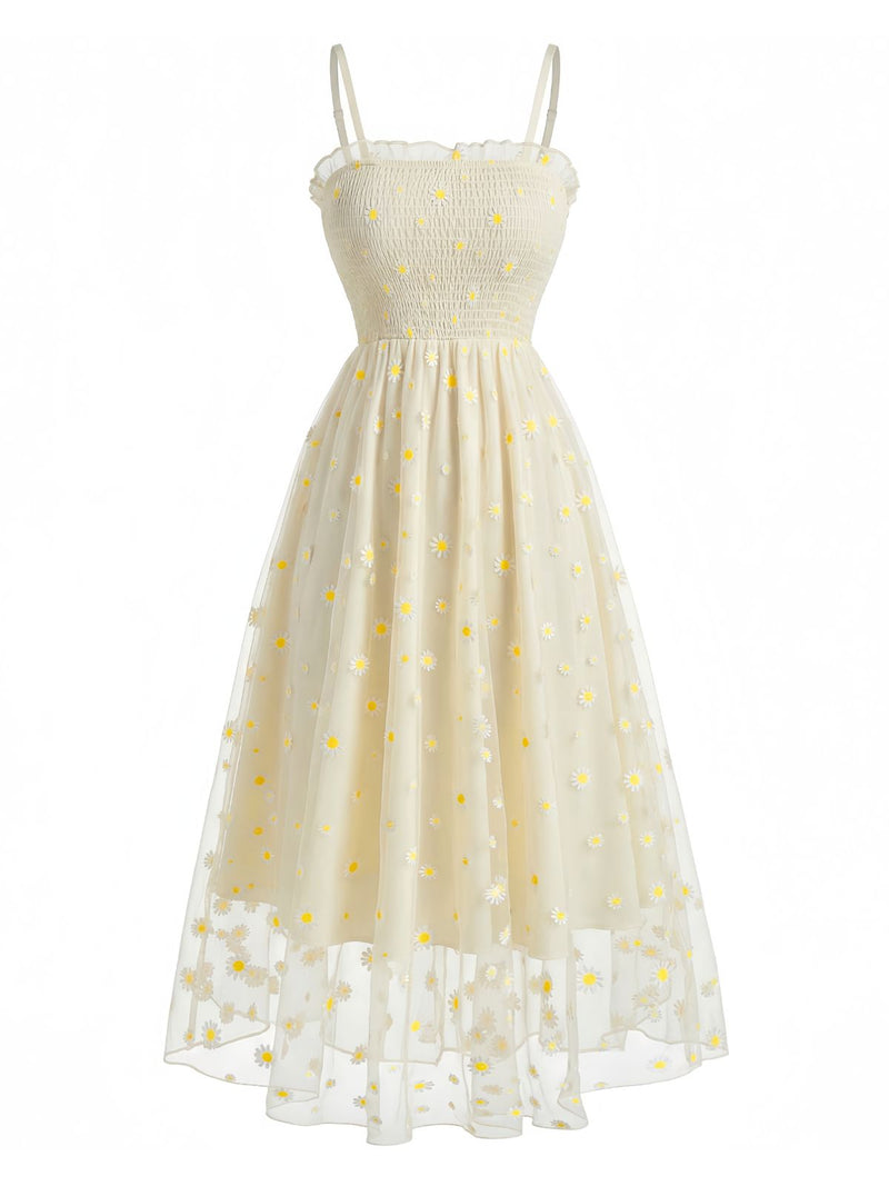 daisy embroidered dress Daisy Embroidered Dress