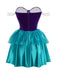 1950s Mermaid Princess Ariel Costume Dress With Crown - vintage dress, retro fashion, rockabilly