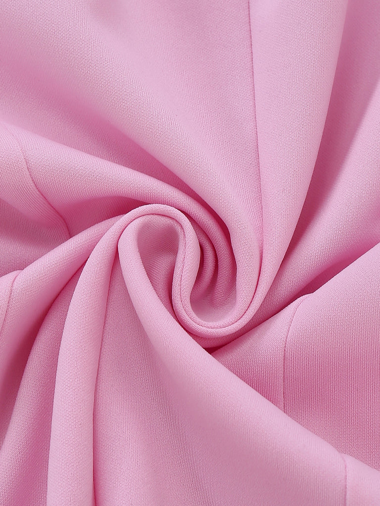 1950s Sweetheart Neck Long Sleeve Solid Pleated Dress - vintage dress, retro fashion, rockabilly