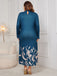 1950s Floral Fake Two Piece Dress: where 1950s romance meets her modern spirit