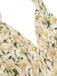 Close-up: 1950s 1950s Floral Halter Lace-up Vintage Romper, perfect for vintage themed parties and retro fashion enthusiasts