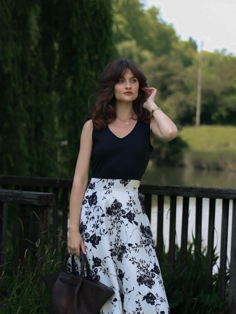 1950s Floral Swing Dress - vintage dress, retro fashion, rockabilly