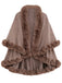 1950s Fur Collar Double Layer Cape Shawl — 1950s style that speaks before she does