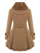 1950s Fur Collar Waisted Winter Coat - vintage fashion, retro style