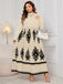 She slips into this 1950s Geometric Print Patchwork Dress and suddenly it's a 1950s daydream