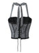 1950s Gingham Plaid Lace-Up Halter Crop Camisole: a 1950s classic that whispers rather than shouts