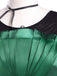 Green 1950s Wednesday Addams Inspired Satin Costume Set - vintage fashion, retro style, elegant red