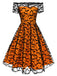 1950s Halloween Lace Off-shoulder Swing Dress — vintage elegance for the modern woman