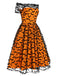 1950s Halloween Lace Off-shoulder Swing Dress: timeless style reimagined