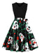 1950s Halloween Patchwork Belt Swing Dress, vintage dress, retro fashion, rockabilly, pin-up fashion - perfect for women who love vintage and retro fashion