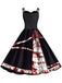 This 1950s Halloween Roses Blood Double Straps Dress wraps her in 1950s elegance, one twirl at a time