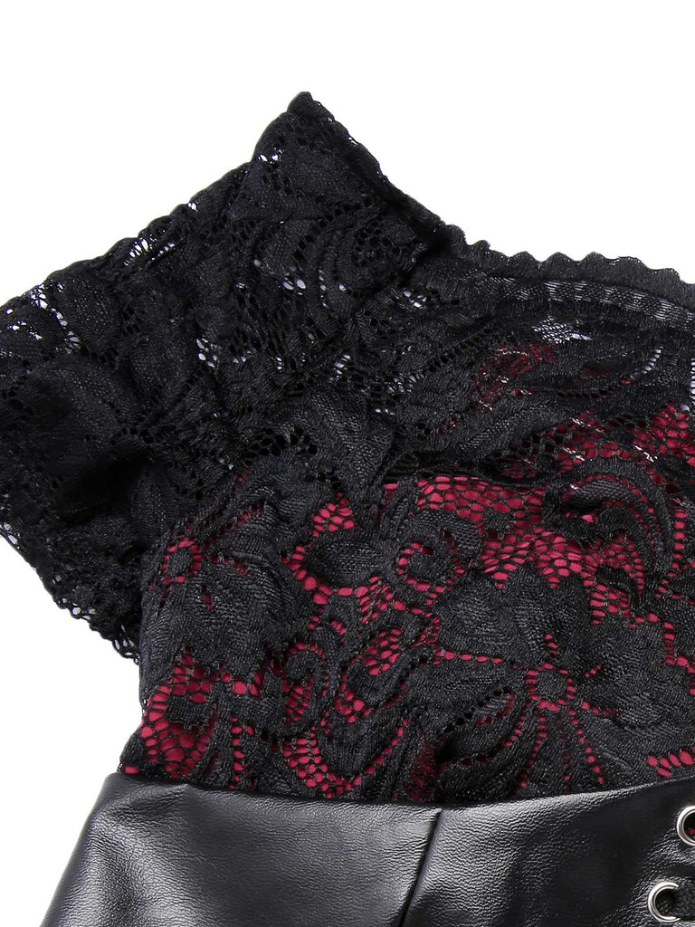 1950s Halloween Skull Rose Lace Mesh Dress: timeless style reimagined