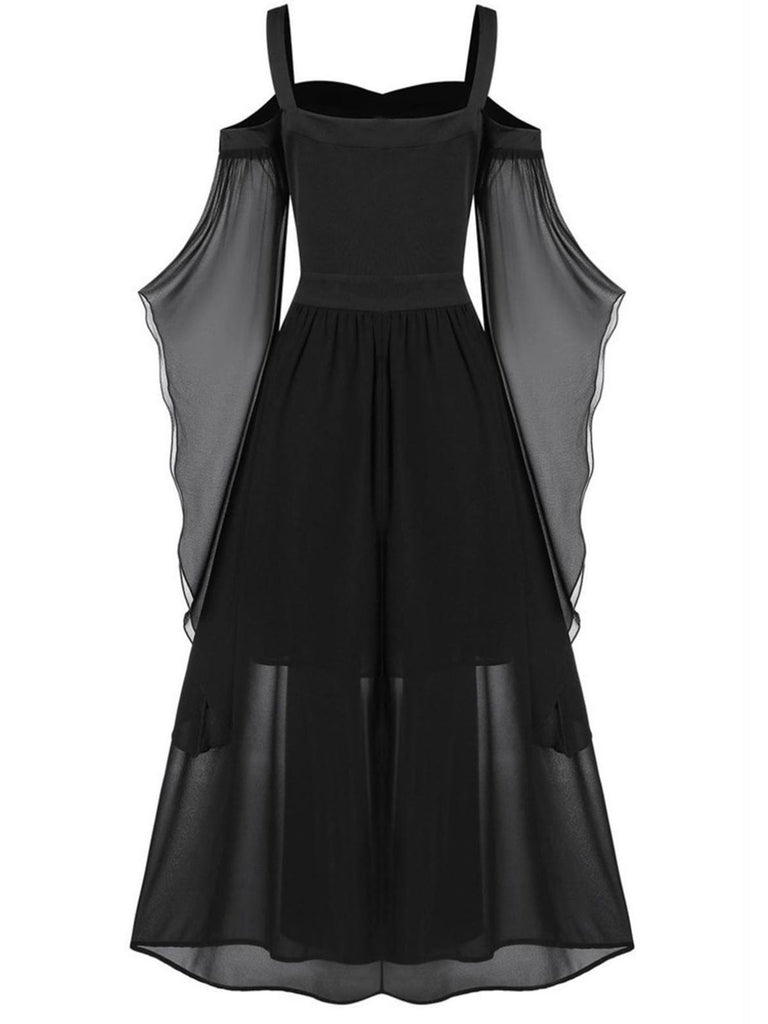 sheer witch dress Sheer Witch Dress Adult Halloween Costume Size Small Medium Black New