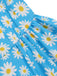 Blue 1950s Halter Lace Daisy Dress: where 1950s romance meets her modern spirit