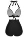 1950s Halter Plaids Lace-Up Swimsuit — because 1950s glamour never goes out of style