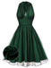 1950s Halter Polka Dots Mesh Dress: timeless style reimagined