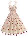 1950s Heart Mesh Patchwork Suspender Dress: where 1950s romance meets her modern spirit