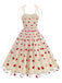This 1950s Heart Mesh Patchwork Suspender Dress wraps her in 1950s elegance, one twirl at a time