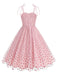1950s Heart Mesh Patchwork Suspender Dress: where 1950s romance meets her modern spirit