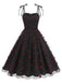 1950s Heart Mesh Patchwork Suspender Dress — the kind of 1950s dress that makes strangers smile