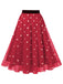 This 1950s High Waist Colorful Flower Skirt spins 1950s stories with every step
