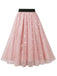 1950s High Waist Colorful Flower Skirt — because 1950s glamour deserves an encore