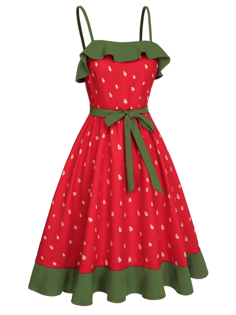 1950s Ice Ruffle Belt Dress: beautiful vintage dress, retro fashion, elegant style with timeless appeal