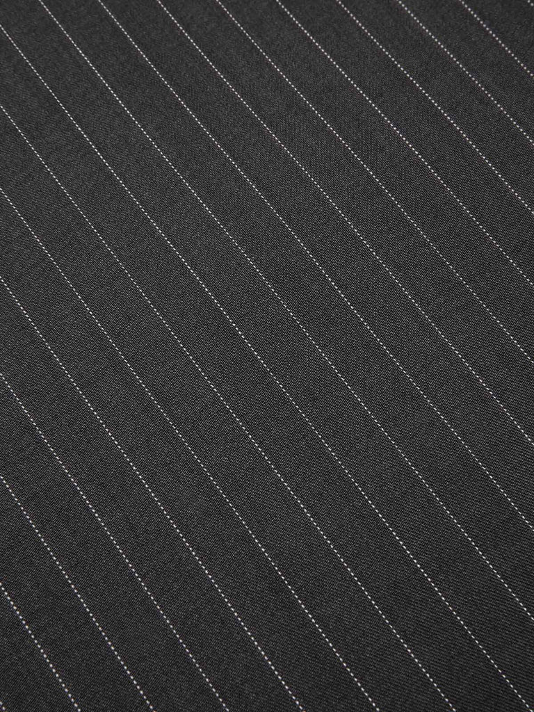 Dark Gray 1950s Striped Office Style Belted Jumpsuit - vintage jumpsuit, retro fashion