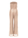 1950s Solid Feather Sequin Patchwork Strapless Jumpsuit - vintage jumpsuit, retro fashion