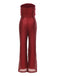 1950s Solid Feather Sequin Patchwork Strapless Jumpsuit - vintage jumpsuit, retro fashion