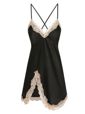 1950s Lace Patchwork Suspender Sleepwear, vintage fashion, retro style - perfect for women who love vintage and retro fashion