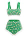 1950s Lace Strawberry Cami Tankini Set - vintage fashion, retro style