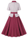 1950s Lapel Glen Check Belted Dress: where 1950s romance meets her modern spirit