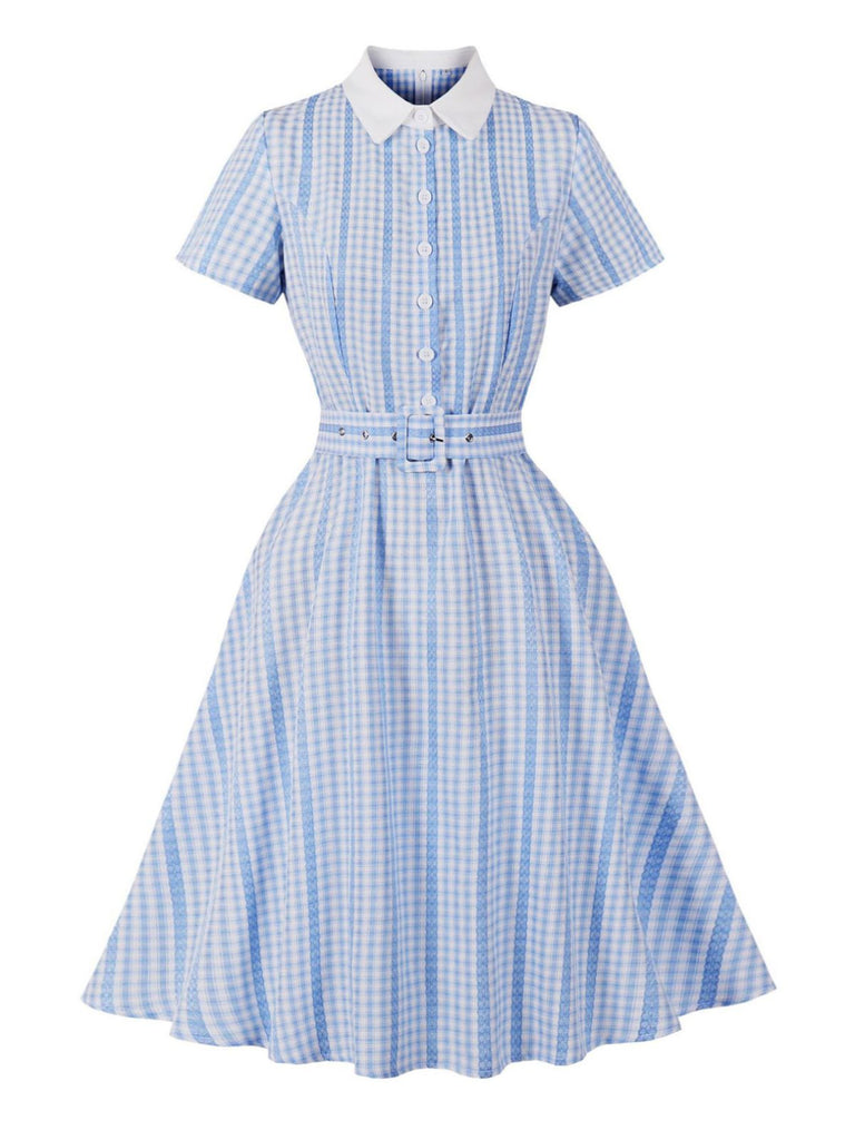 retro classic dress Women's Lapel Plaid Lace Stripes Swing Intern Outfits SH There are 5 sizes Select:Only Hat ASOS Design Crew Neck