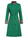 She throws on this 1950s Leopard Patchwork Button Coat and the city feels like 1950s Paris