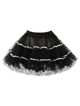 1950s Mesh Color Binding Underskirt Petticoat - vintage skirt, retro style