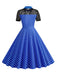 1950s Mesh Patchwork Polka Dot Dress: where 1950s romance meets her modern spirit