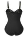 1950s Metal Button Hollow OnePiece | 1950s | vintage swimsuit, retro beachwear