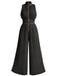 White 1950s Halter Vintage Classic Jumpsuit