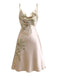 2PCS 1950s Floral Straps Satin Nightgown & Matching Robe - vintage nightgown, retro sleepwear
