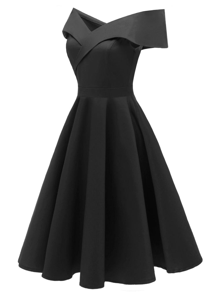 1950s Off Shoulder Swing Dress | Retro Stage 1950s Off Shoulder Swing Dress | Retro Stage