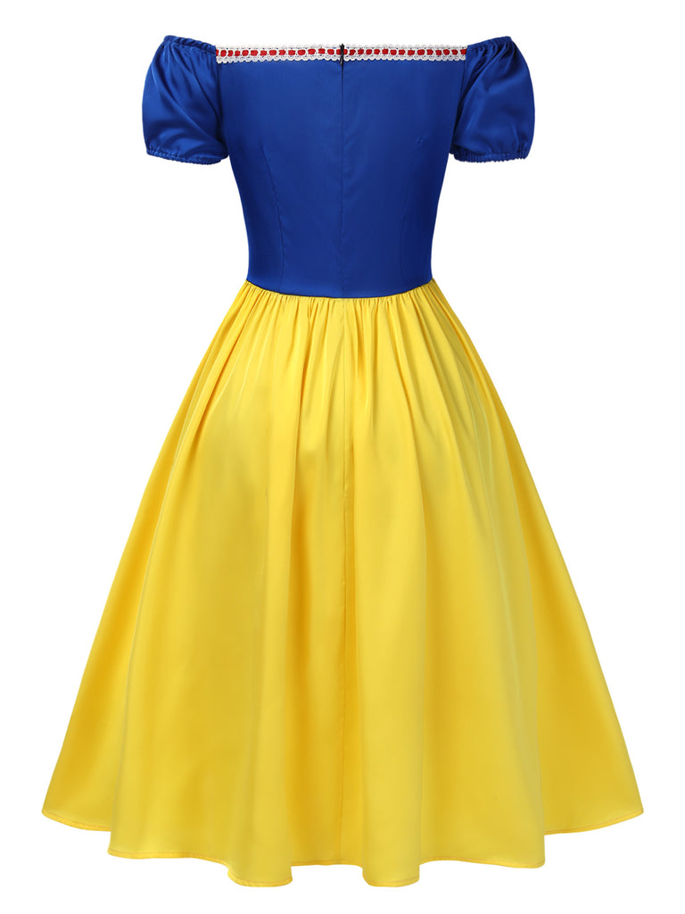 Women's Snow Fairytale White Princess Dress Off Shoulder Twirl Dress Women's Snow Fairytale White Princess Dress Off Shoulder Twirl Dress