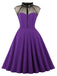 1950s Patchwork Flying Sleeves Swing Dress: timeless style reimagined