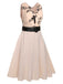 1950s Pink Butterfly Sleeveless Dress With Belt - vintage dress, retro fashion, rockabilly